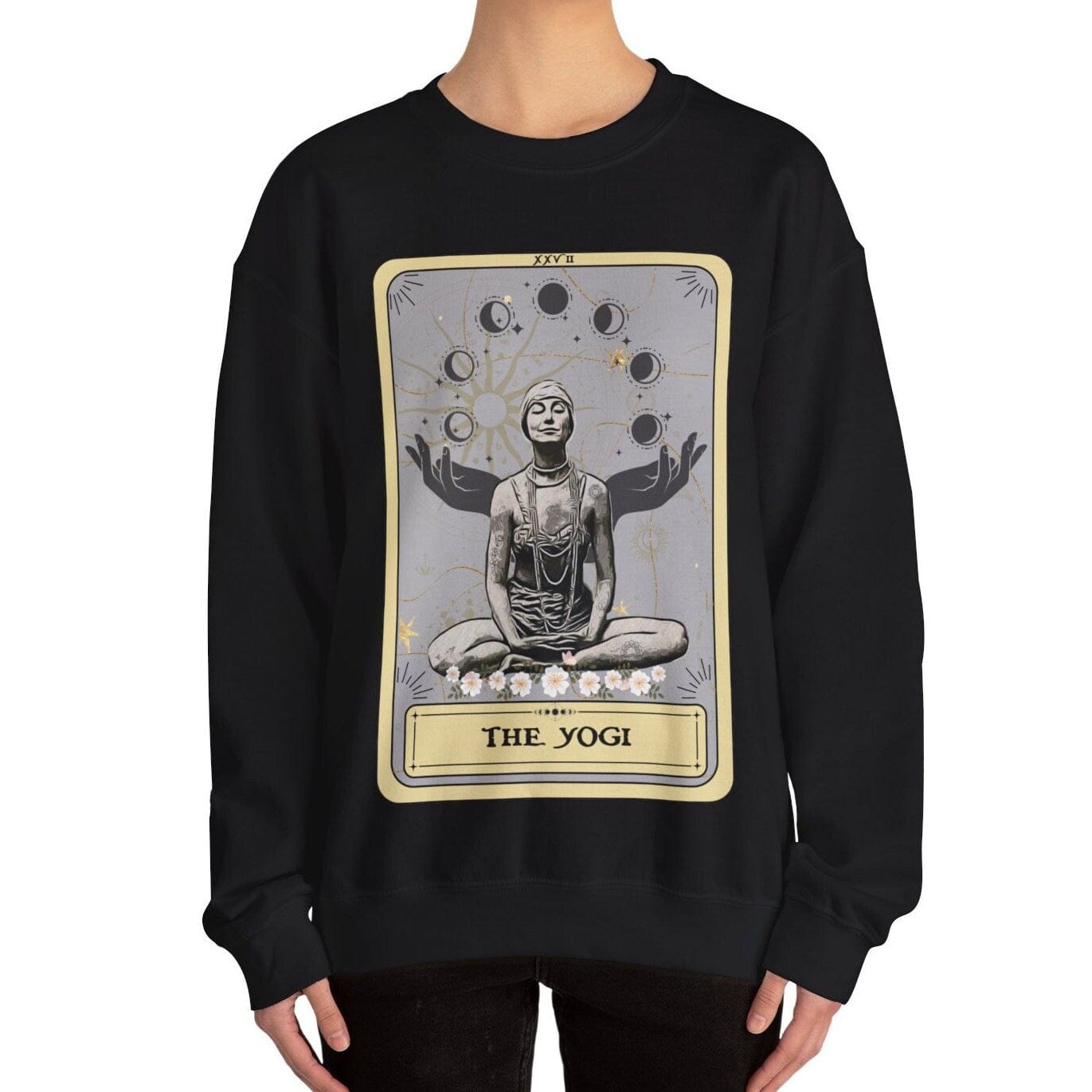 The Yogi Tarot Card Sweatshirt, Yoga Pose