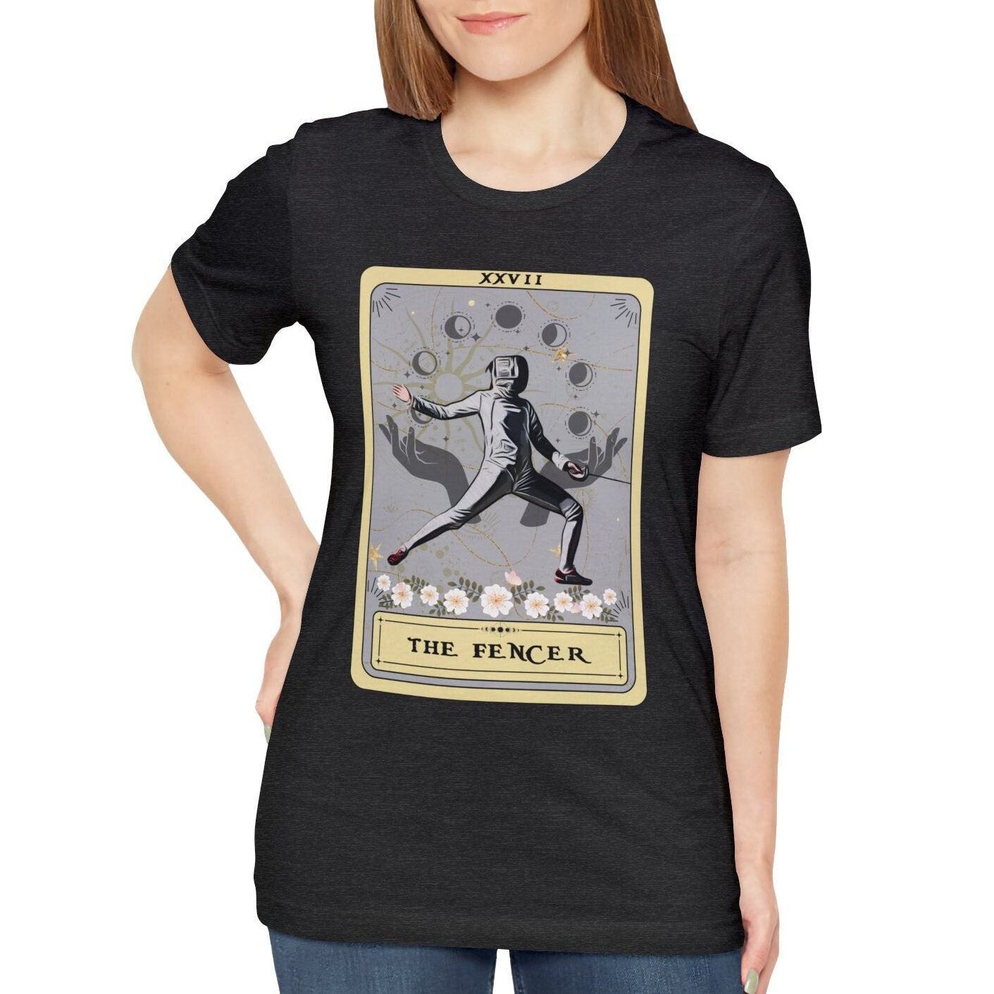 The Fencer Tarot Card Shirt, fencing
