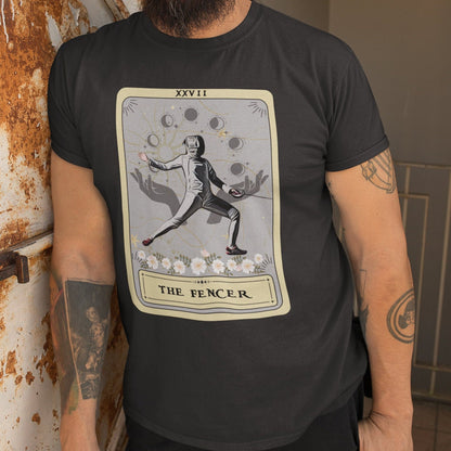 The Fencer Tarot Card Shirt, fencing