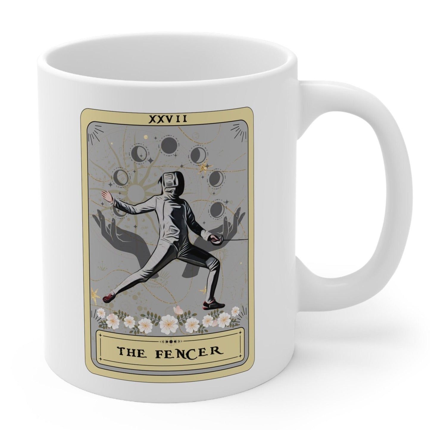 The Fencer Tarot Card Mug, Fencing