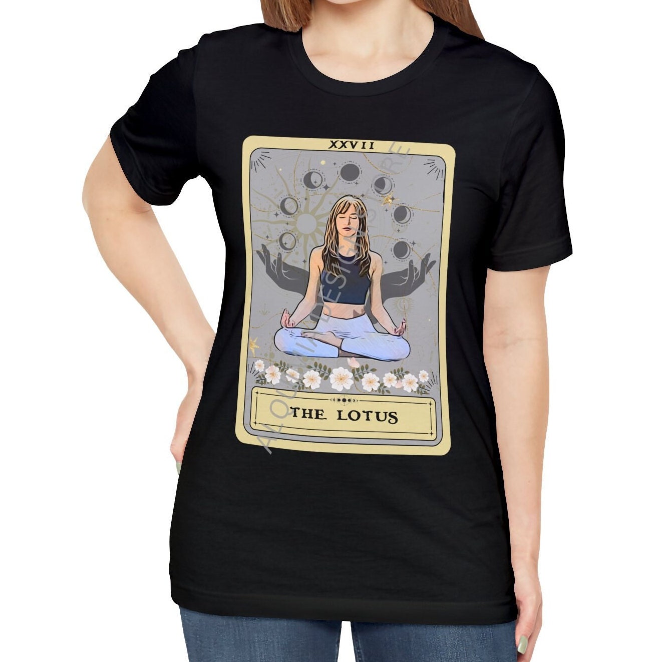 The Lotus Tarot Card Shirt, Yoga Pose