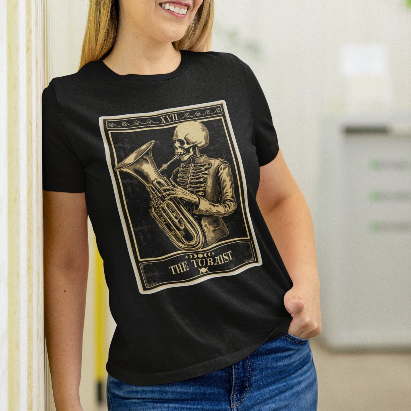 The Tubaist Tarot Card Shirt, Tuba Player