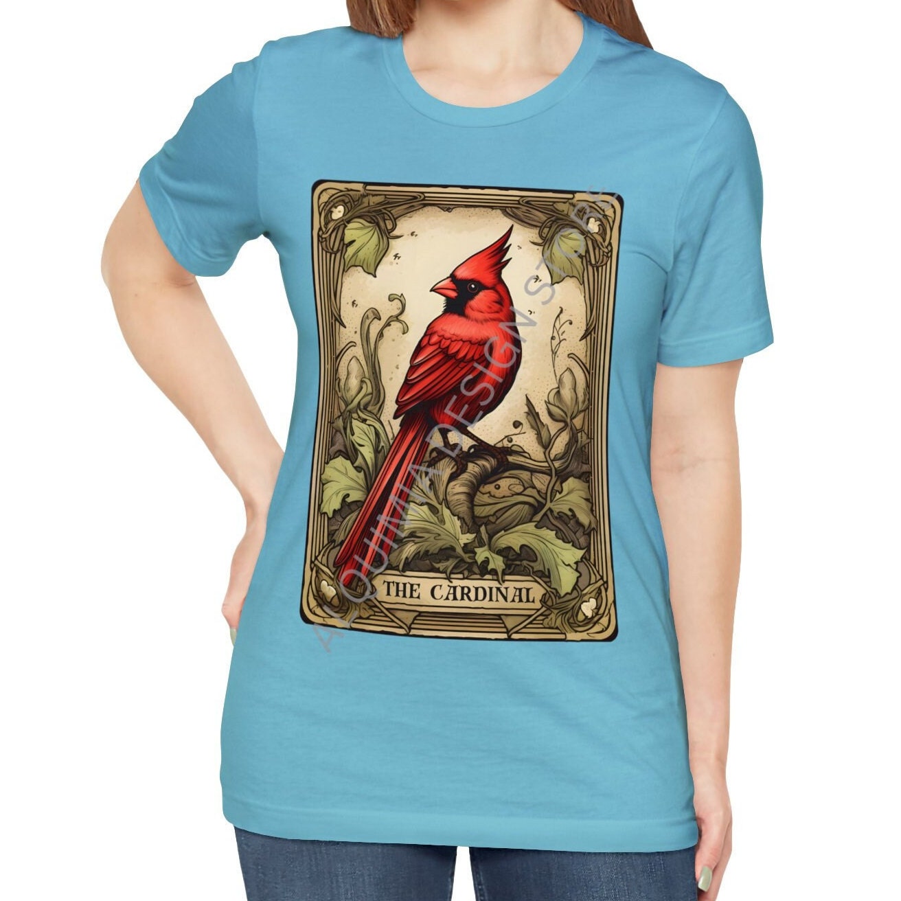 The Cardinal Bird Tarot Card Shirt