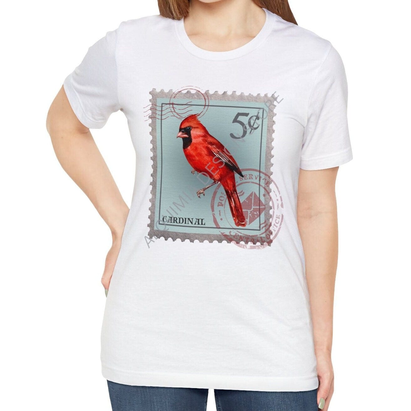 Cardinal Post Stamp Shirt