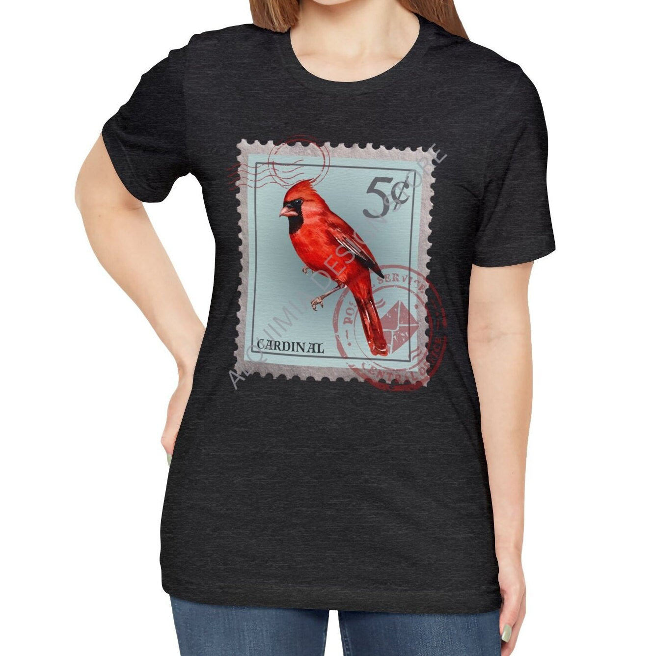 Cardinal Post Stamp Shirt