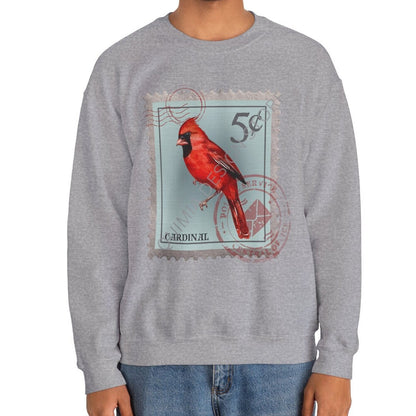 Red Cardinal Post Stamp Sweatshirt