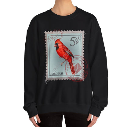 Red Cardinal Post Stamp Sweatshirt