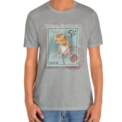 Mouse Post Stamp Shirt, Animal Lover