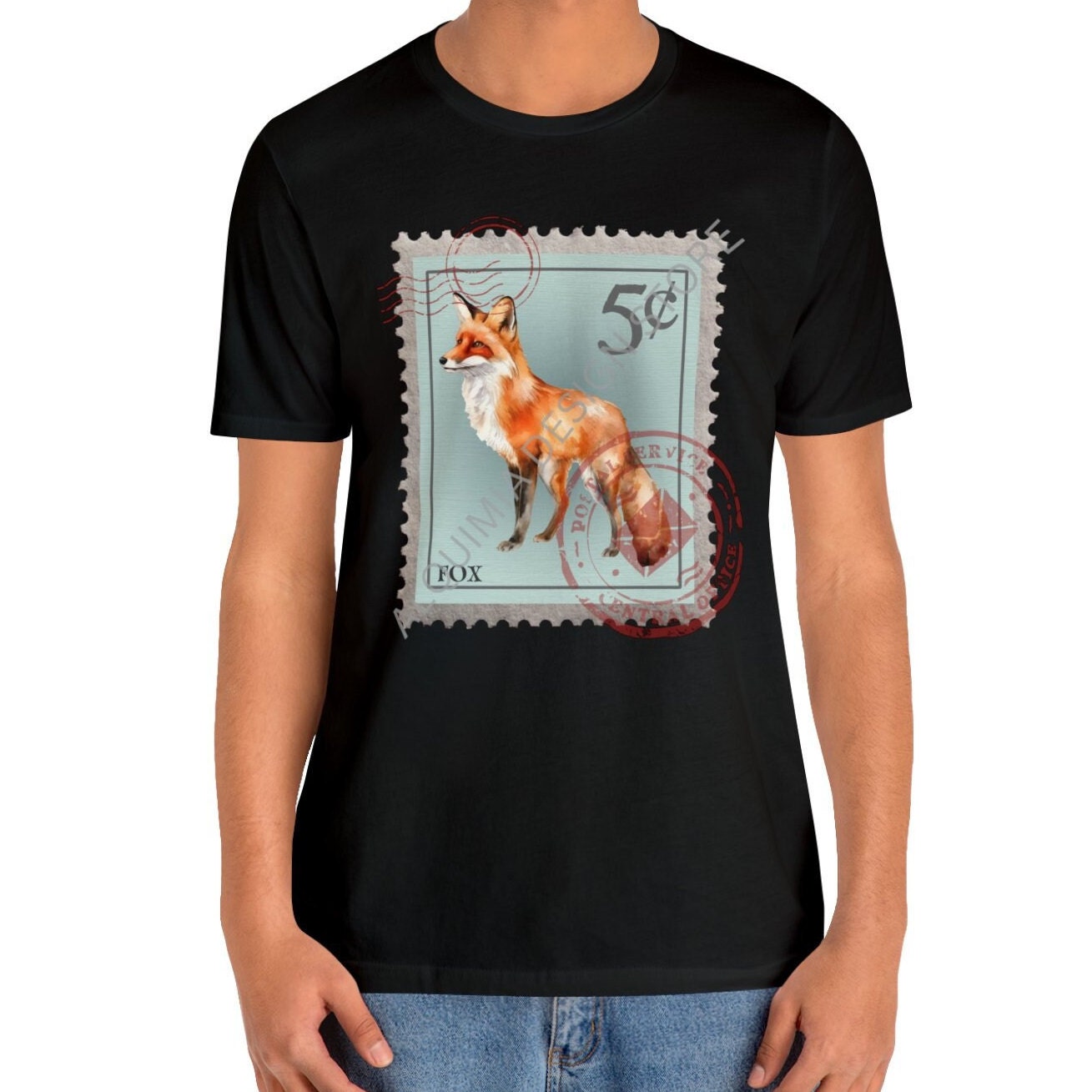 Fox Post Stamp Shirt, Animal