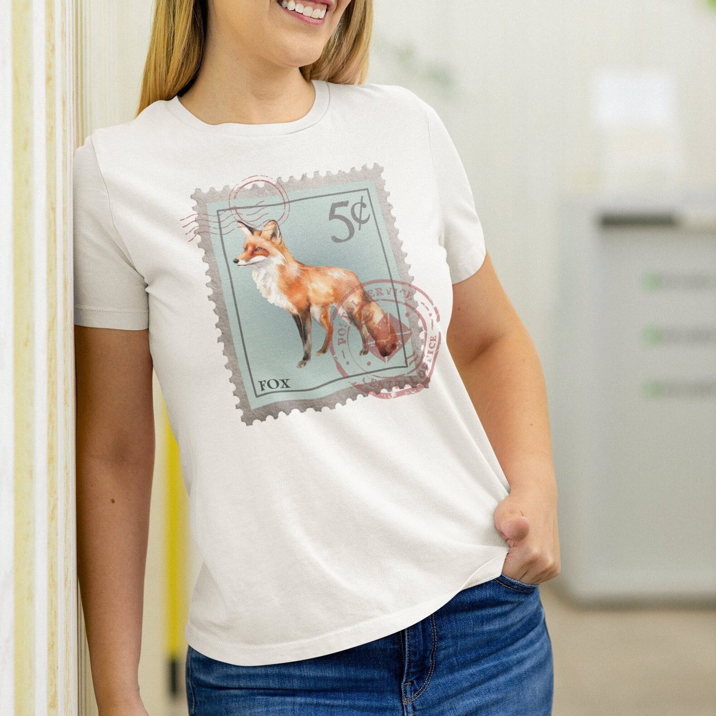 Fox Post Stamp Shirt, Animal