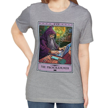 The Programmer Tarot Card Shirt, Wizard Programmer Computer Geek