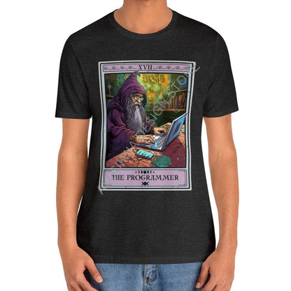 The Programmer Tarot Card Shirt, Wizard Programmer Computer Geek