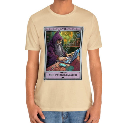 The Programmer Tarot Card Shirt, Wizard Programmer Computer Geek