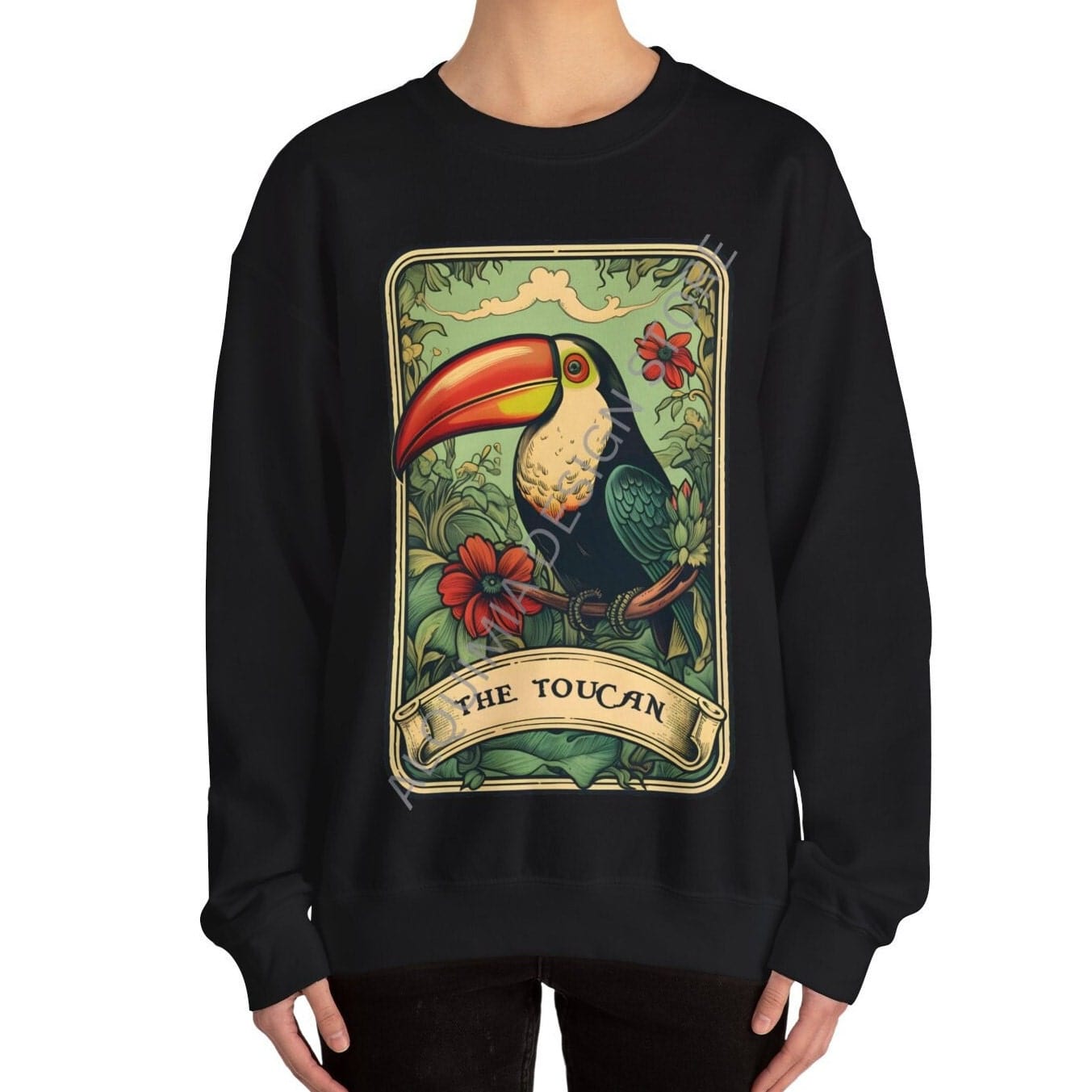 The Toucan Tarot Card Sweatshirt, Bird Lover