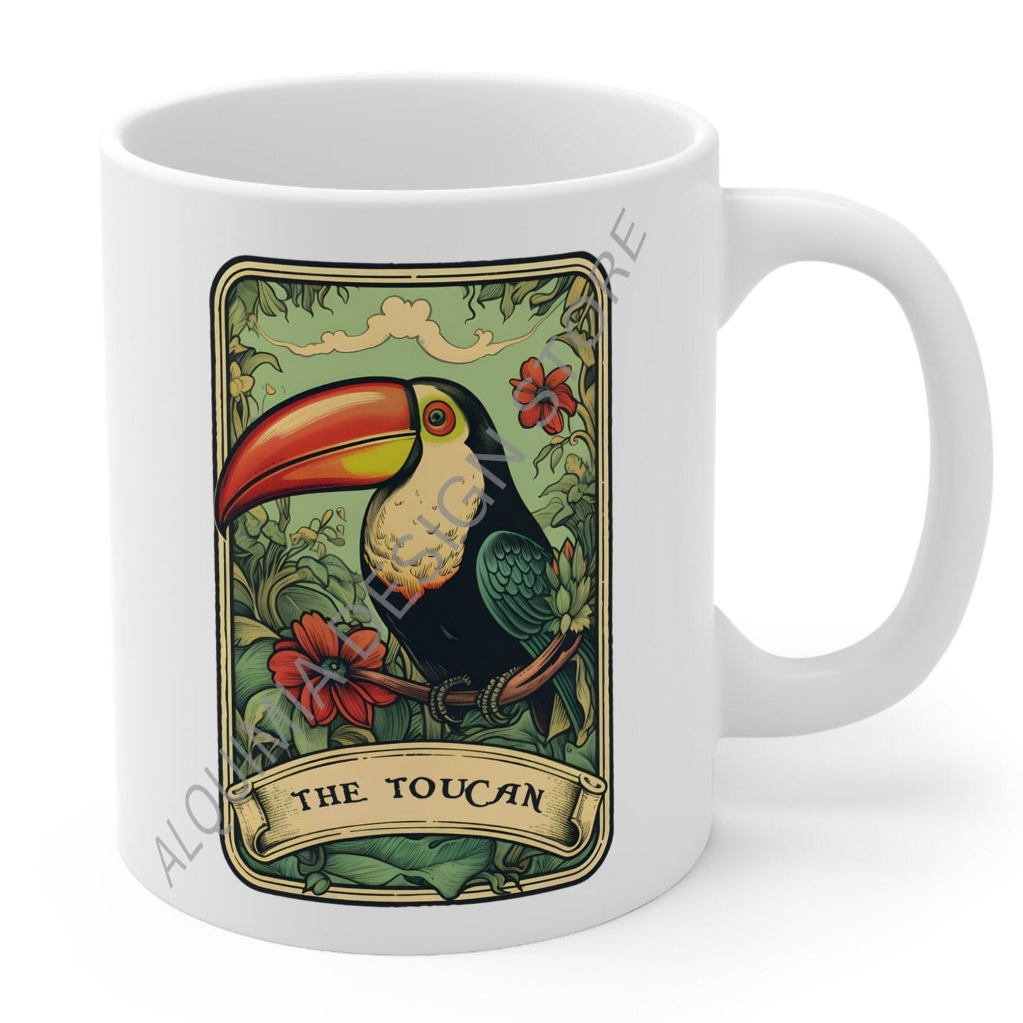 The Toucan Tarot Card Mug, Bird Lover