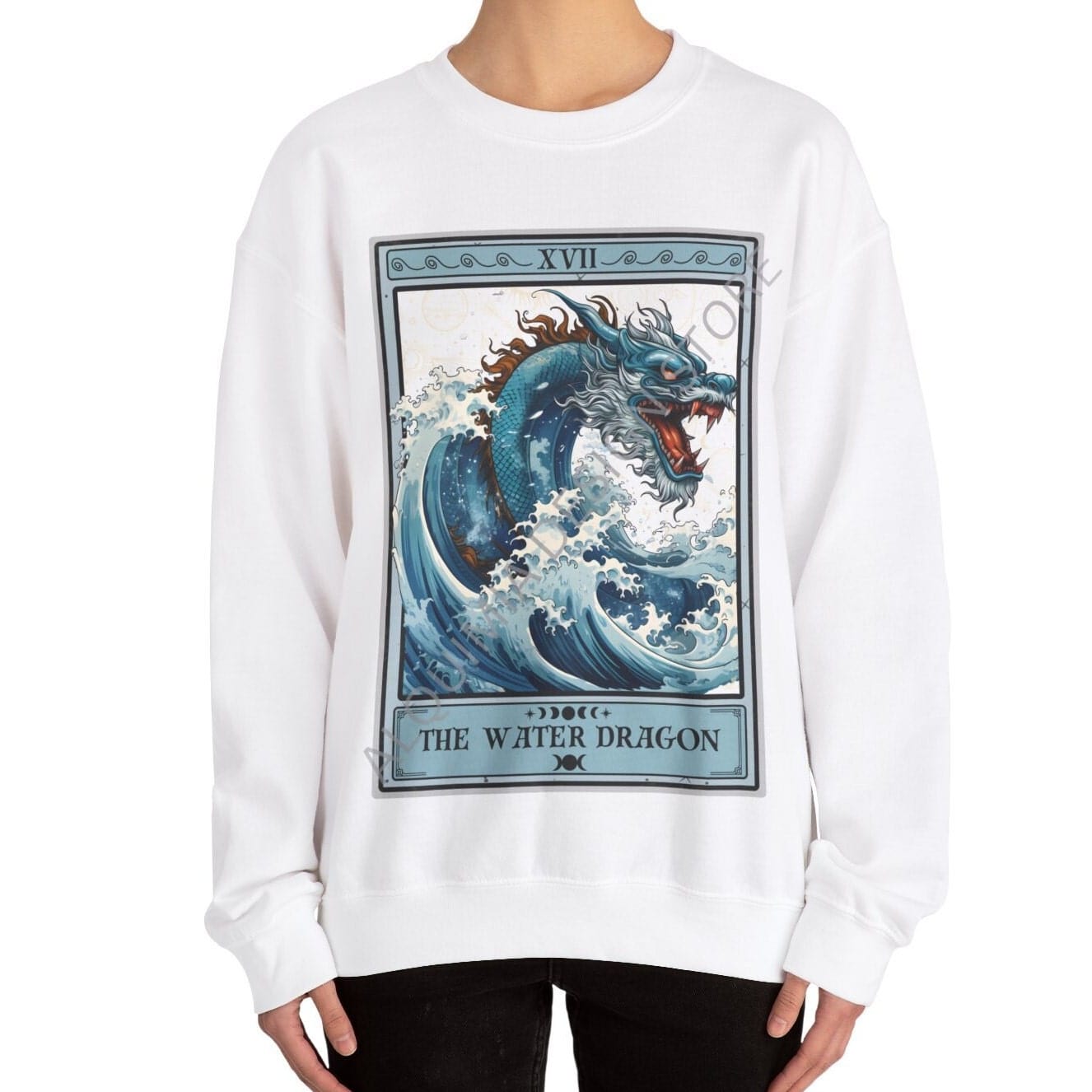 The Water Dragon Tarot Card Sweatshirt, Year of The Dragon Chinese Zodiac