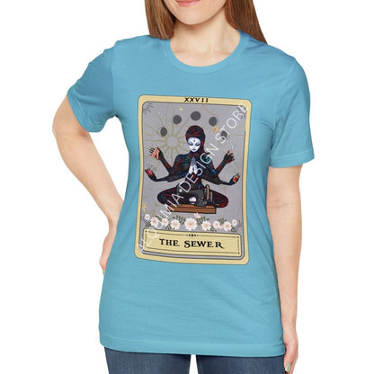 The Sewer Goddess Tarot Card Shirt, Sewing