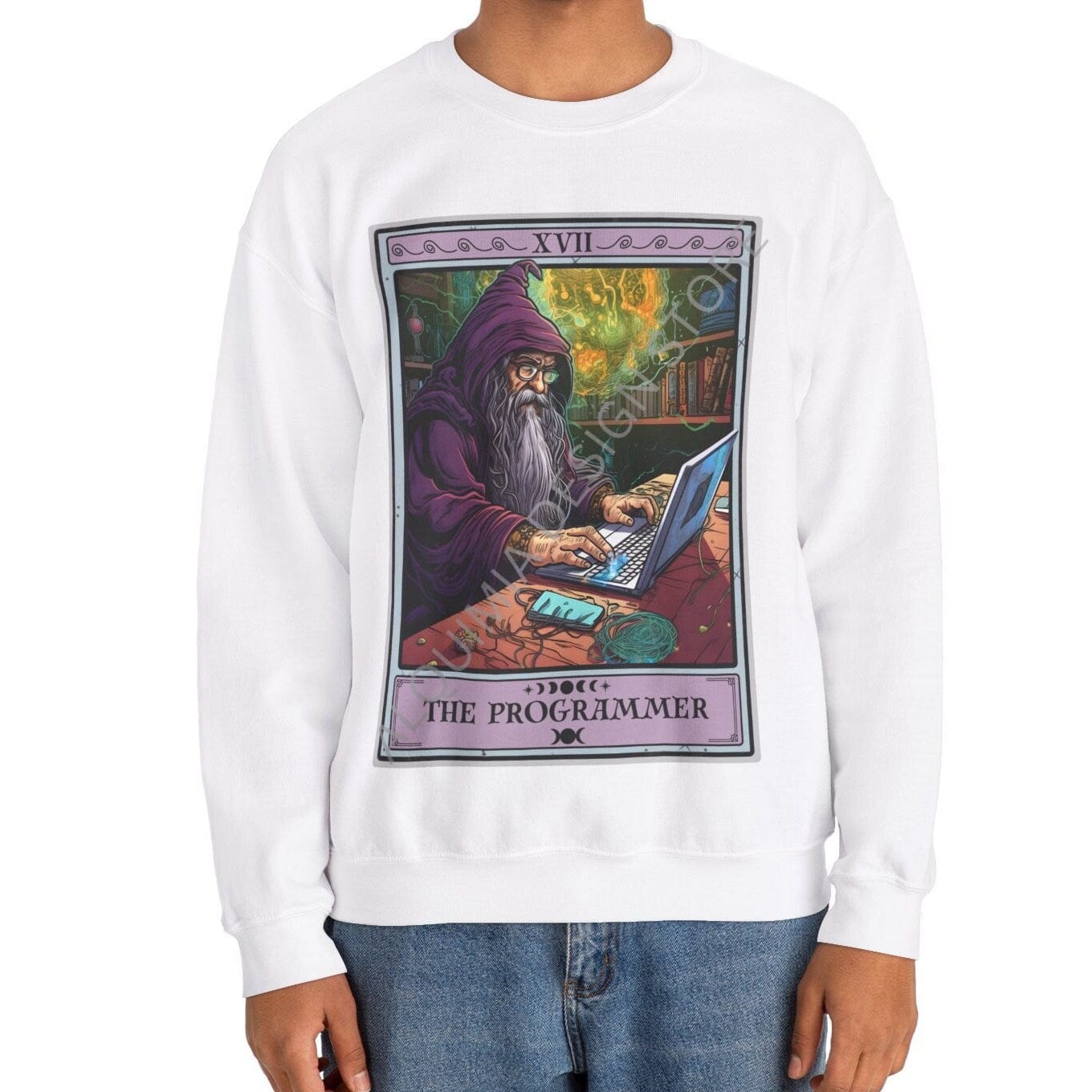 The Programmer Tarot Card Sweatshirt, Coder