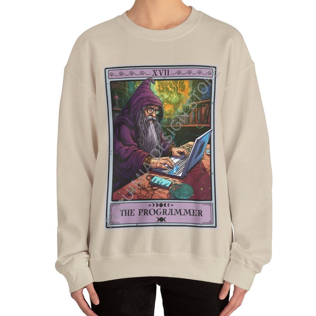 The Programmer Tarot Card Sweatshirt, Coder