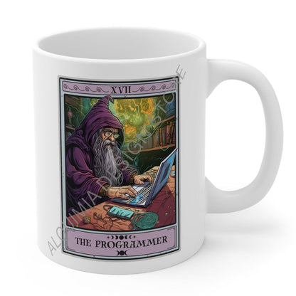 The Programmer Tarot Card Mug, Programmer Coder