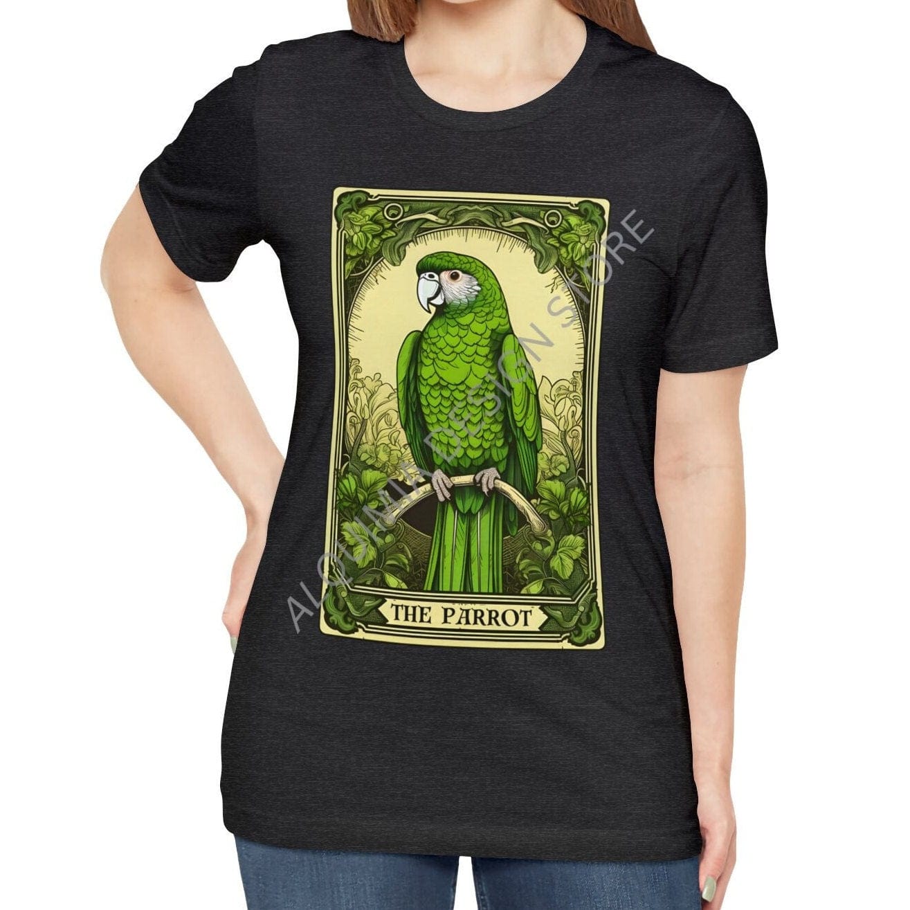 The Parrot Tarot Card Shirt, Bird Lover