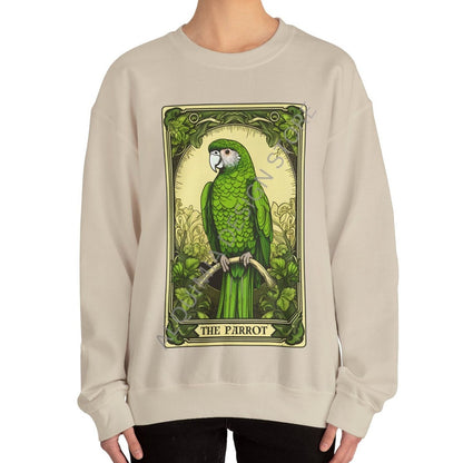 The Parrot Tarot Card Sweatshirt, Bird Lover