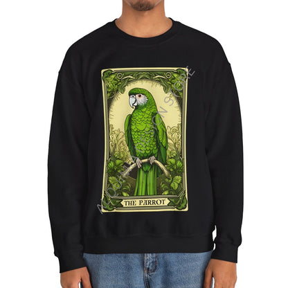 The Parrot Tarot Card Sweatshirt, Bird Lover