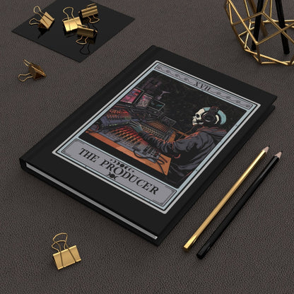 The Music Producer Tarot Card Journal 6" x 8" Hardcover Journal, Spiral Notebook