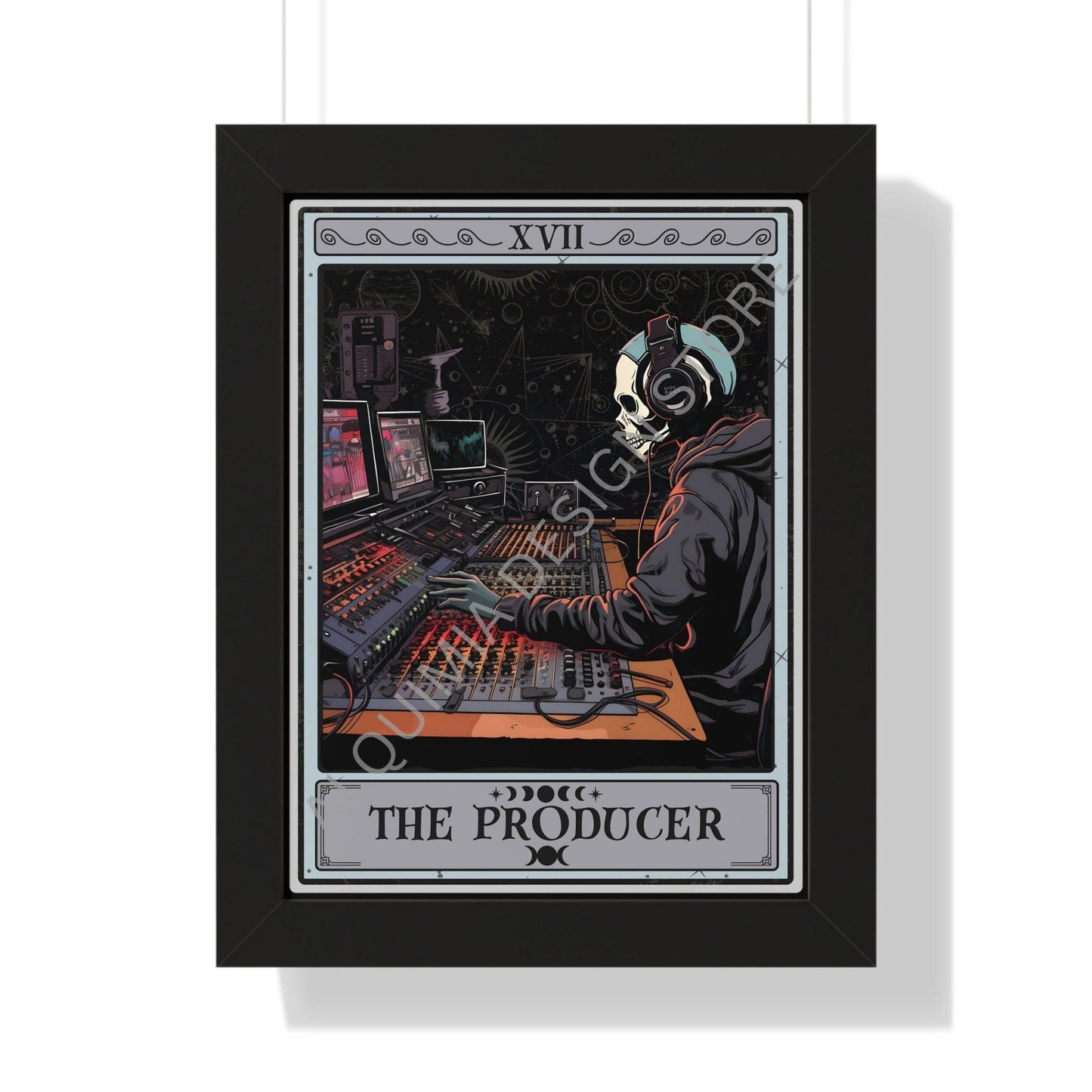 The Producer Tarot Card Wall Art, Recording Studio