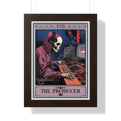 The Producer Tarot Card Wall Art, Recording Studio Decor