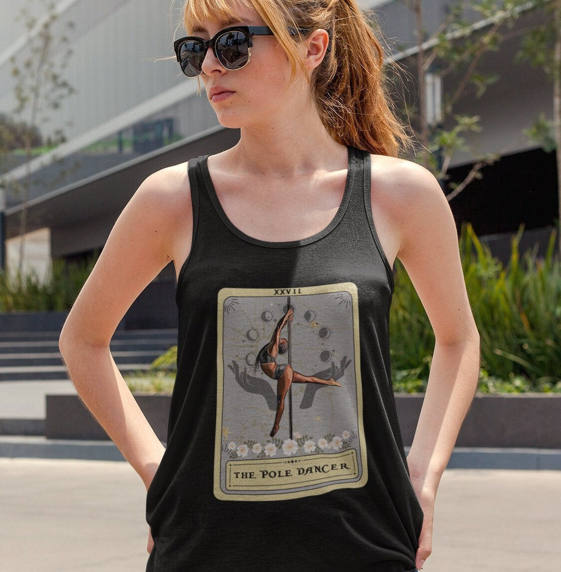 The Pole Dancer Tarot Card Tank Top Racerback