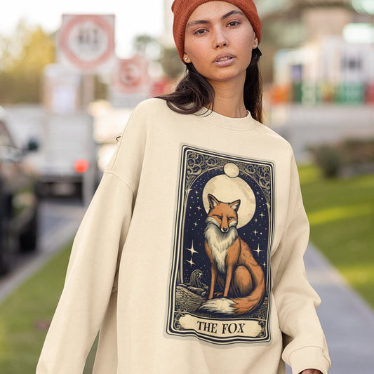 The Fox Tarot Card Sweatshirt, Animal