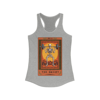 The Squat Tarot Card Tank Top Workout Leg Day