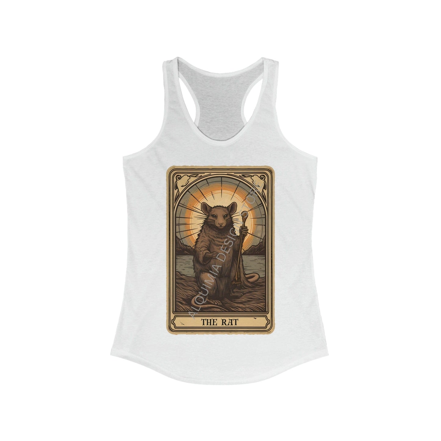 The Rat Tarot Card Tank Top