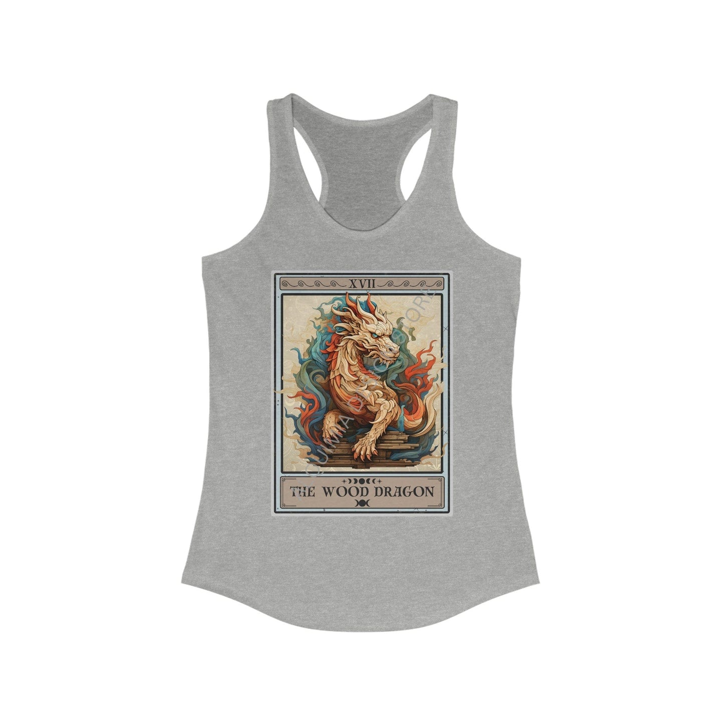 The Wood Dragon Tarot Card Tank Top, Chinese Zodiac