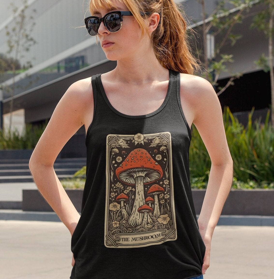 The Mushroom Tarot Card Tank Top, Mycology