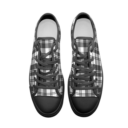 Black & White Tartan Shoes