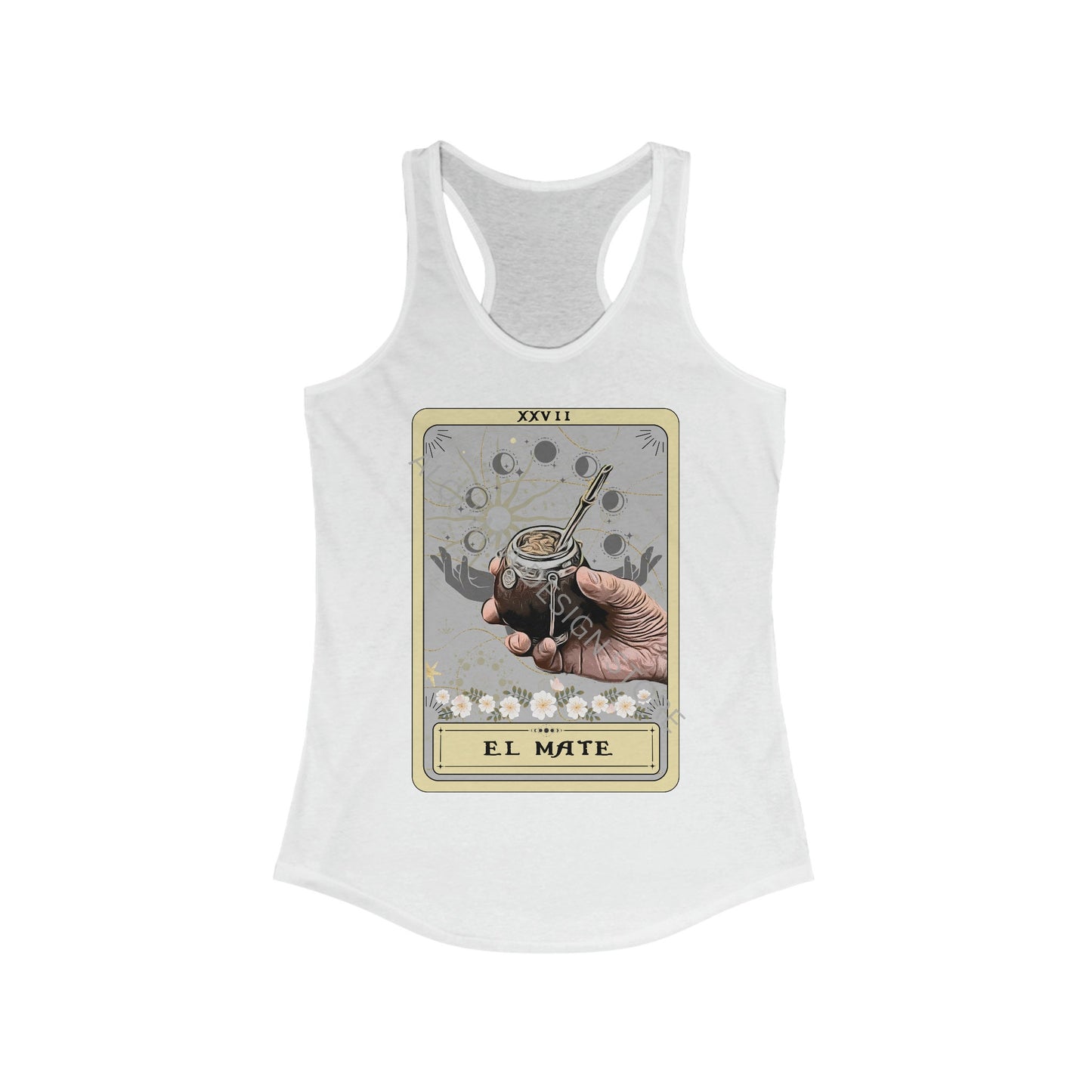 El Mate Tarot Card Tank Top, Yerba Mate