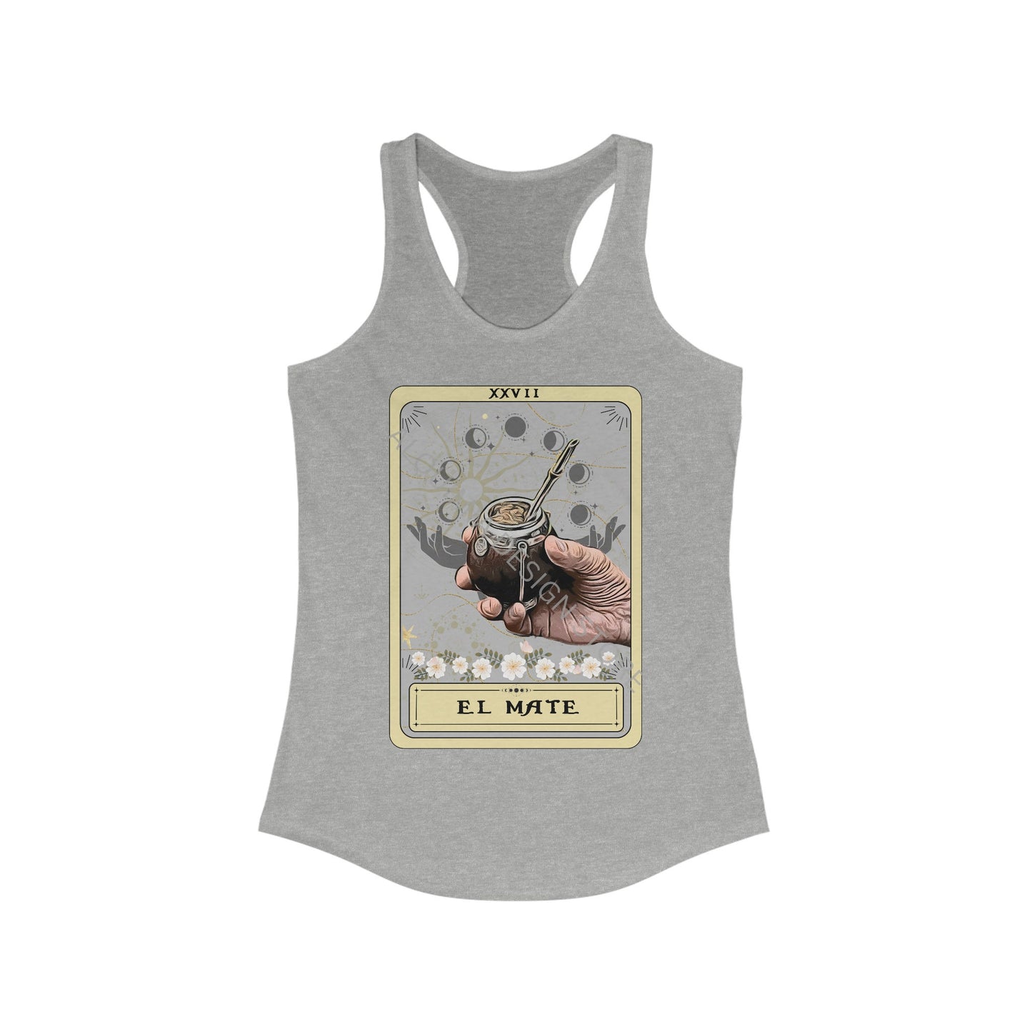 El Mate Tarot Card Tank Top, Yerba Mate