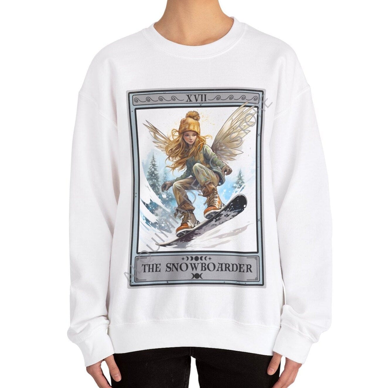 The Snowboarder Tarot Card Sweatshirt