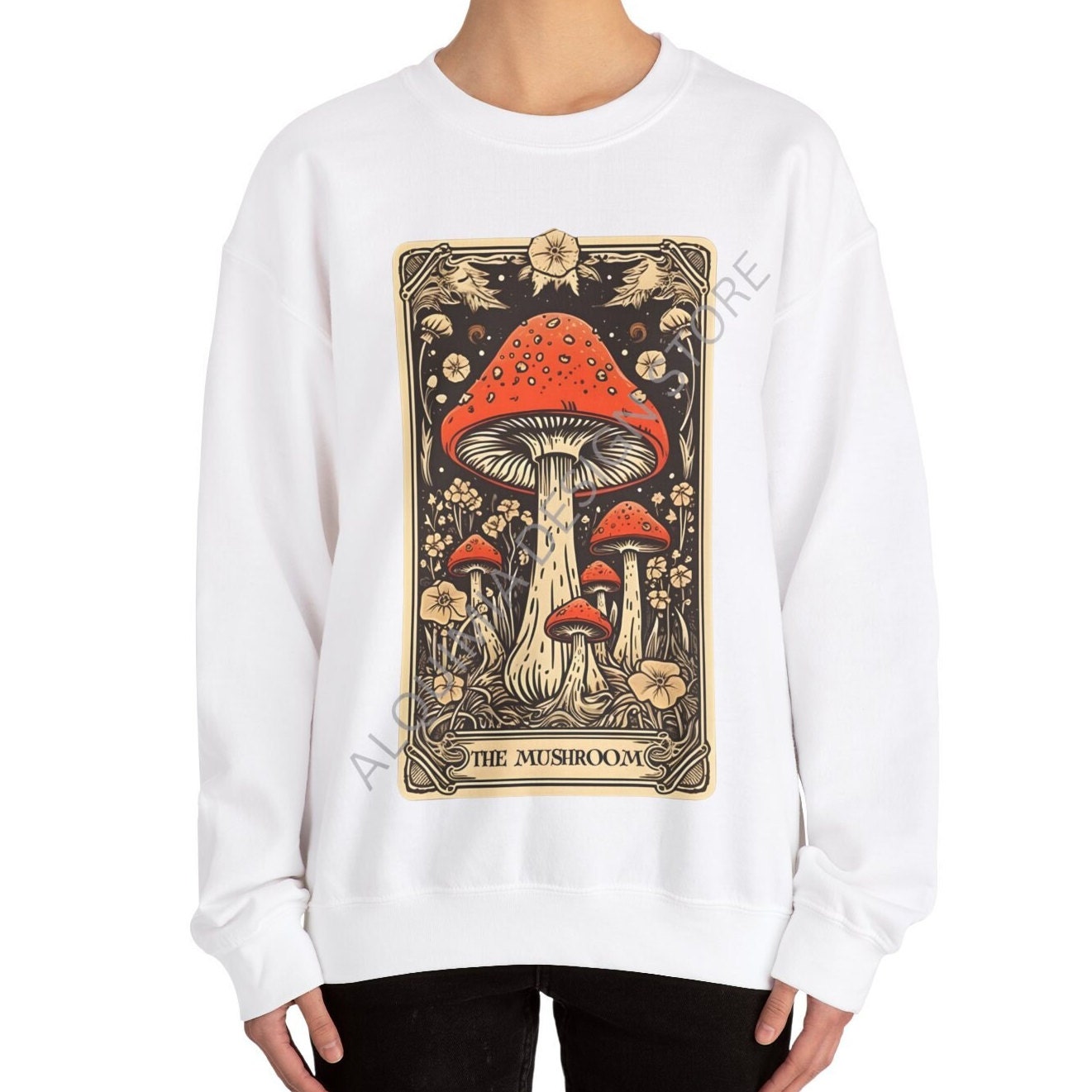 The Mushroom Tarot Card Sweatshirt