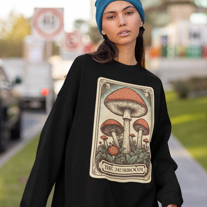 The Mushroom Tarot Card Sweatshirt, Fungi