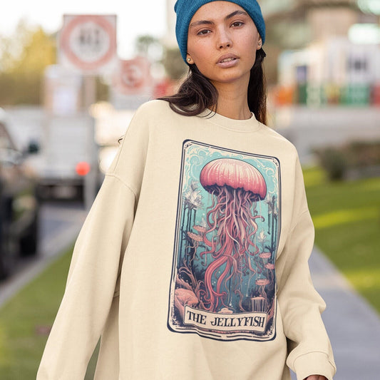 The Jellyfish Tarot Card Sweatshirt, Ocean Animal