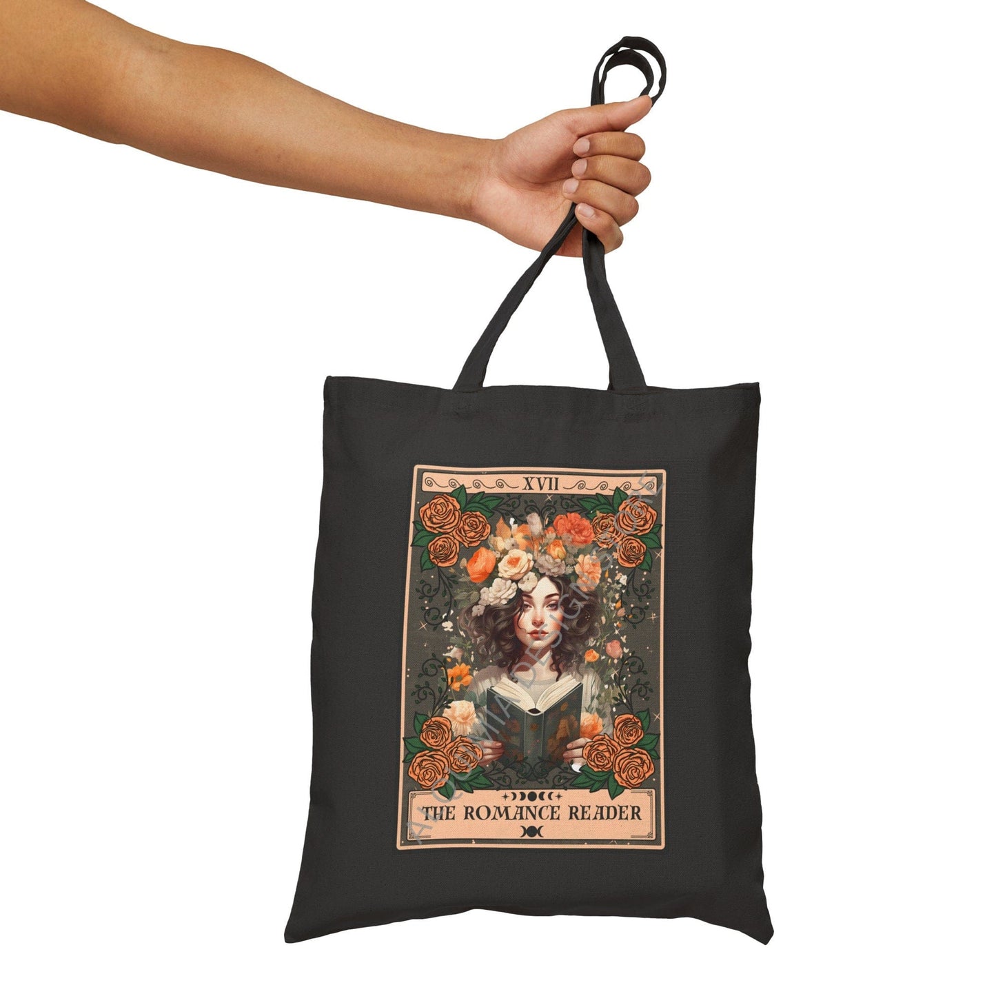 The Romance Reader Tarot Card Tote Bag 15" x 16"