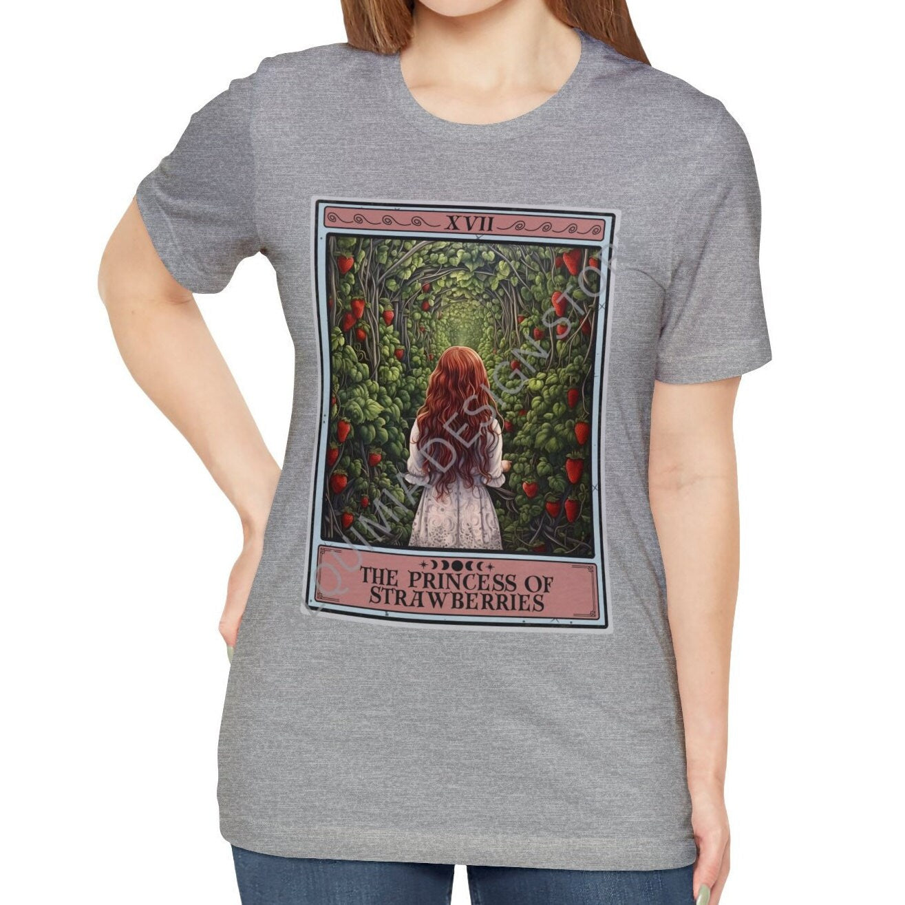 The Princess of Strawberries Tarot Card Shirt, Strawberry Lover