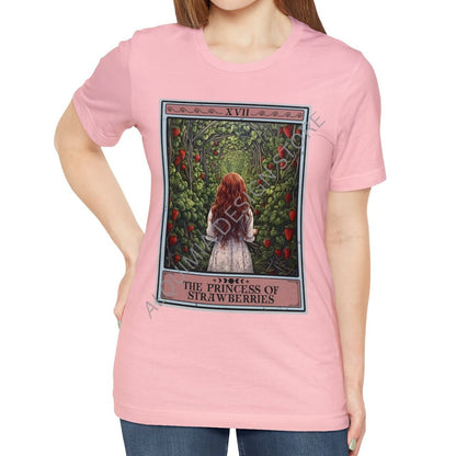 The Princess of Strawberries Tarot Card Shirt, Strawberry Lover