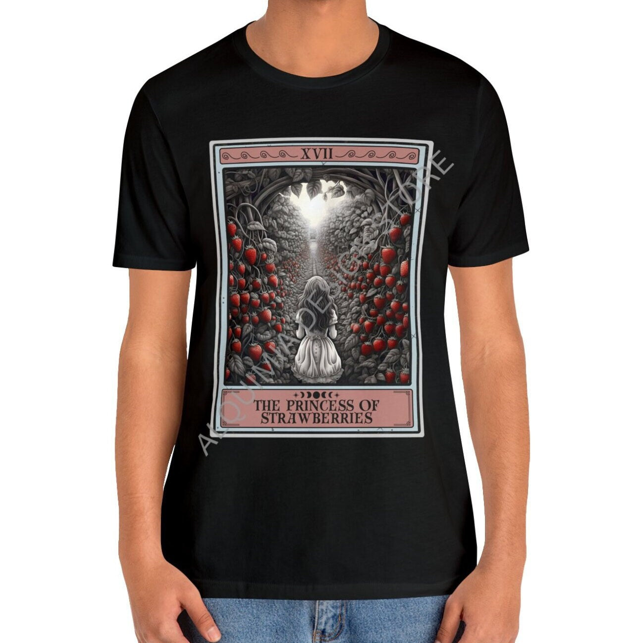 The Princess of Strawberries Tarot Card Shirt, Strawberry Lover