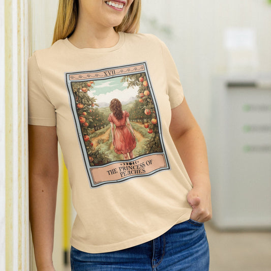 The Princess of Peaches Tarot Card Shirt, Peach Lover