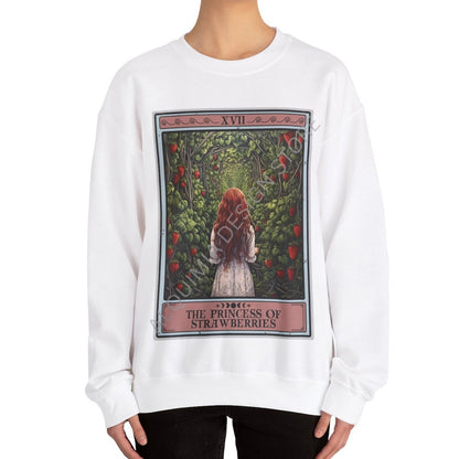 The Princess of Strawberries Tarot Card Sweatshirt Strawberry Lover