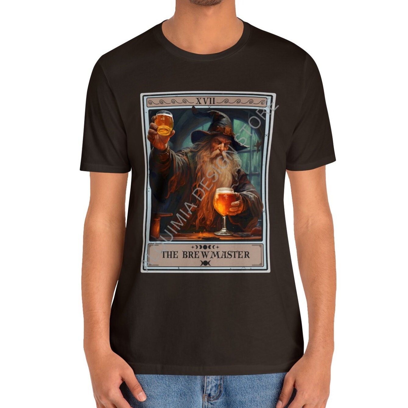 The Brewmaster Wizard Tarot Card Shirt, Beer Home Brewer